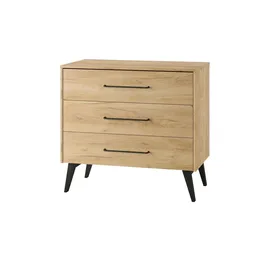 Pinio Kommode Retro ¦ holzfarben ¦ Maße (cm): B: 52,4 H: 92,2
