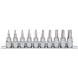 KS Tools 3/8" CHROMEplus Bit-Stecknuss-Satz Torx, 10-tlg T10-T55