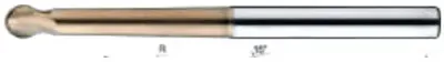 VHM Lollipop Fräser 3D 230° Helix 15° TISIN 2,5R X 5mm 4DPH050010400