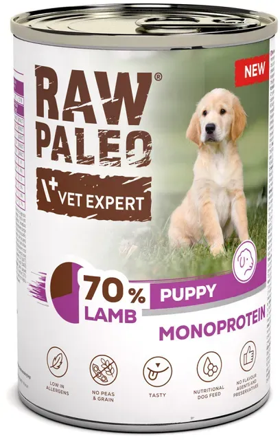 Vetexpert Raw Paleo Monoprotein Puppy Lamm 400g