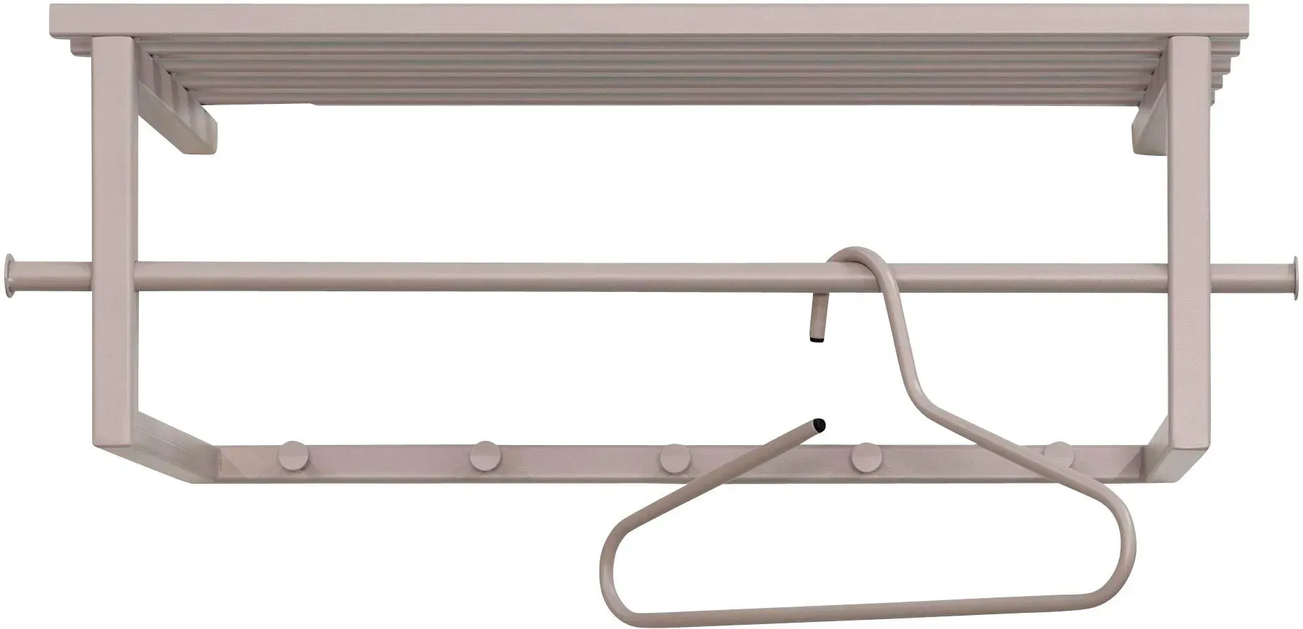 Garderobenleiste SPINDER DESIGN, grau, B:76cm H:76cm T:34cm, Metall, Garderobenhalter, Metall, Trendfarbe, Breite 76 cm