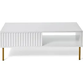 Jahnke Carve Coffee SK Weiß Gold 108 x 38,8 x 55 cm