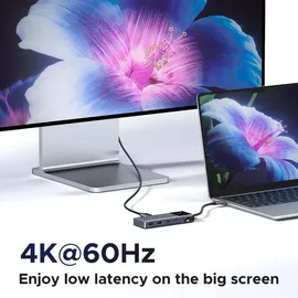 UGREEN Hub USB-C Ugreen CM888 6 em 1 PD 85W HDMI Cinzento