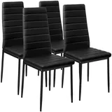 Tectake Esszimmerstuhl, Schwarz, 41x45x98.50cm