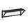 Relaxdays Wandgarderobe mit Ablage Schwarz