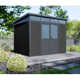 Weide Gartenhaus 2,18 x 2,78 m Anthrazit