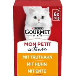 GOURMET Mon Petit Intense 8x6x50g mit Ente, Huhn, Truthahn