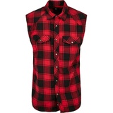 Brandit Textil Brandit Checkshirt Sleeveless red-Black, 6XL