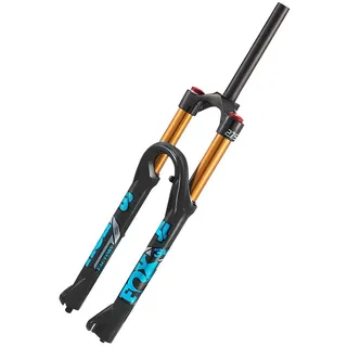 GJYDPU Federgabel MTB 26/27.5/29" Straight(1-1/8") Tapered(1-1/2") 9x100mm Schnellspanner 15x100mm Boost Dämpfungseinstellung 140mm Hub Magnesiumlegierung 75mm Scheibenbremse