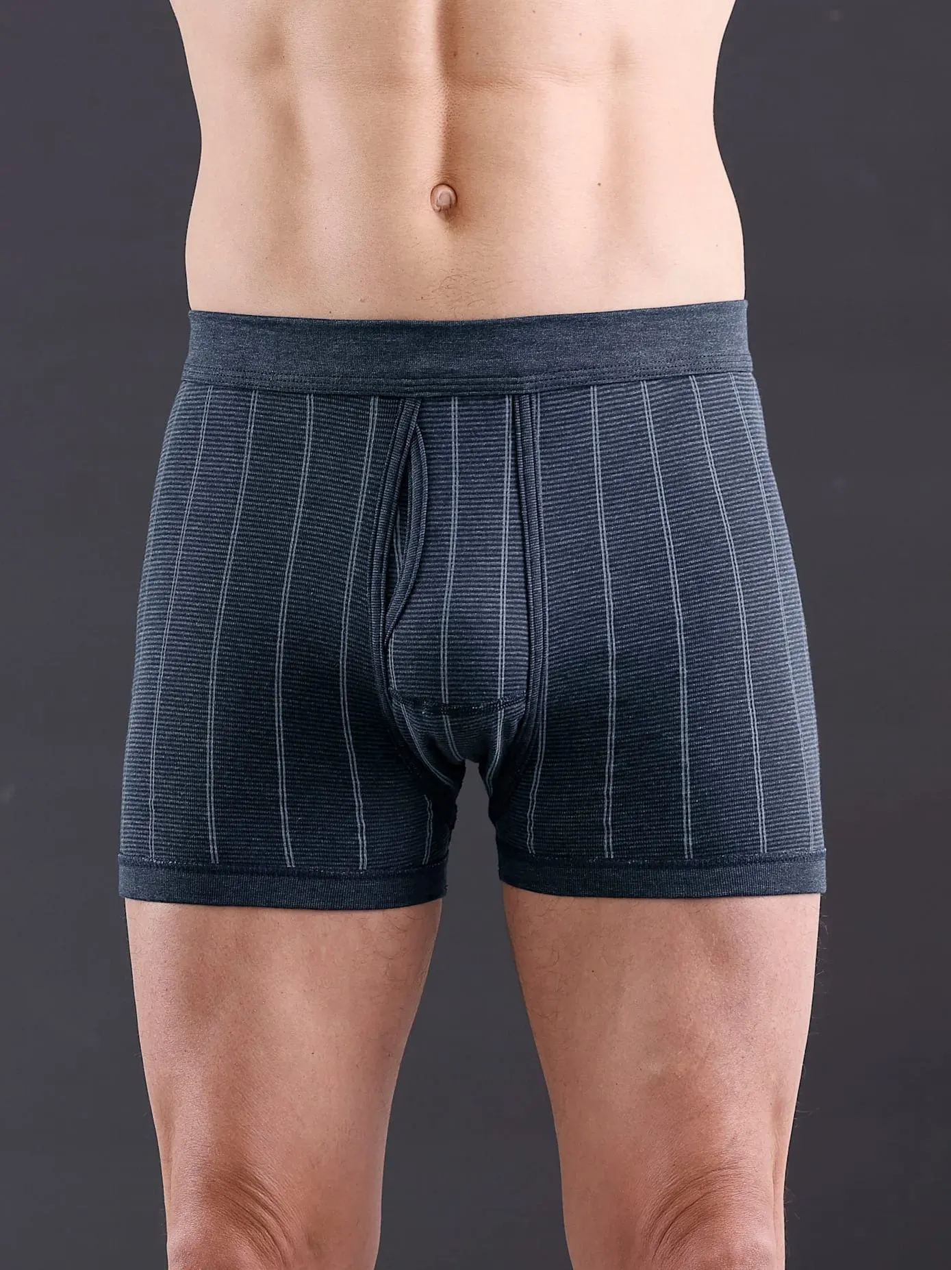 Schlüpfer WÄSCHEPUR, Herren, Gr. 10, 2 Stk., blau (marine, gestreift), 75% Baumwolle, 25% Polyester, Unterhosen