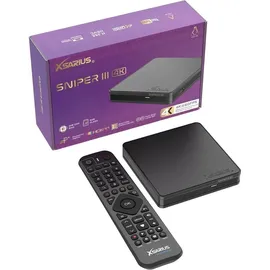 Xsarius Sniper 3 4K UHD Linux IP-Receiver (HDR10, Dual-WiFi, LAN)