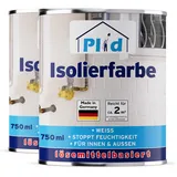 Isolierfarbe 1,5L für ca 4m2 /Feuchteblocker Nikotinsperre Kellerfarbe Wandfarbe