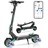 Hitway H11 ABE – 3600W Dualmotor Power E-Scooter mit Straßenzulassung Petrolgrün