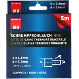 Max Hauri Schrumpfschlauch Schwarz 2.4 mm 4.8 mm 5 m