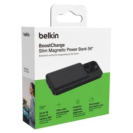 Belkin BoostCharge Slim 5000mAh mag.Powerb. 7,5W schw.BPD010hqBK
