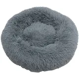 Hundebett Hundekissen Hundekorb Plüsch Tierbett Katzen Hundesofa Dunkelgrau 70x70x19 cm