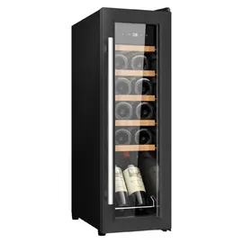 Cecotec Bolero Grandsommelier 1550 Black Compressor, 15 Flaschen, Leise, Hohe Leistung, Temperaturregelung 5-18 oC, Touch-Steuerung, LED Innenbeleuchtung, Geräuschpegel von nur 39 dB