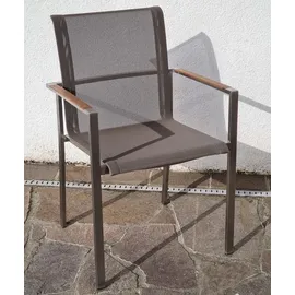 aleos Gartengarnitur 7-tlg. Braun/Taupe