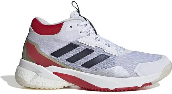 ADIDAS Damen Handballschuhe Crazyflight 5 Mid, FTWWHT/TENABL/BETSCA, 39 1⁄3