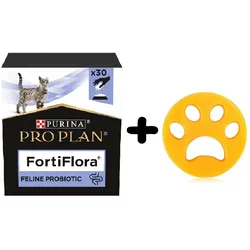 PURINA PVD FortiFlora 30 Beutel + Waschmaschinenreiniger zum Entfernen von Haaren GRATIS!