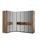 JV Möbel Eckschrank 184 x 220 x 276 cm Braun