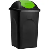 stefanplast Mülleimer 60 l Grün-Schwarz