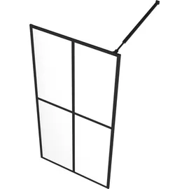 vidaXL Duschwand für Walk-in Dusche Klares Sicherheitsglas 90x195 cm