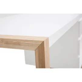 miliboo Design-Schreibtisch 3 Schubladen weiß matt Armel