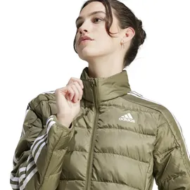 adidas Essentials 3-Streifen Light Daunenjacke Olive Strata XS