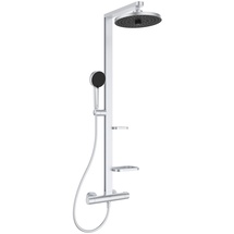 Ideal Standard Alu+ Duschsystem Thermostat mit Regen- und Handbrause Silver