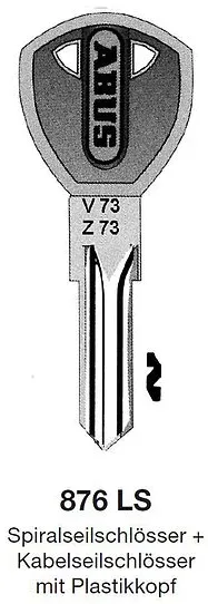 Schlüsselrohling ABUS 876 LS