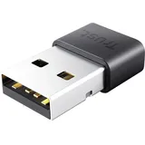 Trust Myna Bluetooth 5-Adapter, USB Adapter mit 3 Mbit/s Übertragungsgeschwindigkeit, 10 m Funkreichweite, USB Dongle für PC, Laptop, Computer - Schwarz