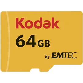Kodak Ultra 64GB MicroSD Speicherkarte, Highspeed, Microsdxc, inkl SD-Adapter, UHS-I, U3, A1, V30, bis 95 MB/Sek