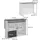 Vicco Bartisch Dominic 116 x 37 cm Anthrazit/Weiß