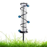 DAZZTIME Regenmesser für Garten,Regenmesser Frostsicher,Regenmesser Garten,Outdoor Regenmesser Glas Regenwassermesser,Regenmesser Glas,für Hof Deck Rasen Landschaft und Gartenzubehör