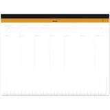 Rhodia Schreibunterlage mit Wochenkalender, Leinenrücken, 60 Blatt mikroperforiert, - Weiß 194040C