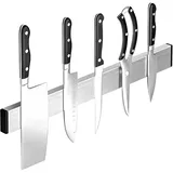 NEXROLA Magnetleiste Messer 30 cm - Messerhalter aus Edelstahl mit Superstarken Magneten - Klebebefestigung ohne Bohren - Für Küchenmesser, Werkzeuge, Scheren - Selbstklebend & Wandmontage