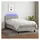 vidaXL Boxspringbett 90 x 200 cm Hellgrau