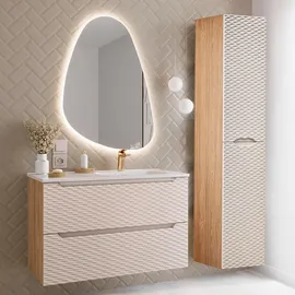 petits-meubles WASCHTISCH 120cm Elora Schwarz und Holz