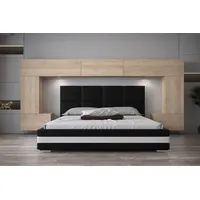 ROYAL24_MARKT Schlafzimmer-Set - Bett mit Panama Schränken, (Komplett Set, 7-St., Panama 6), Eine Note die Eleganz ergänzt. 323 cm x 167 cm x 35 cm