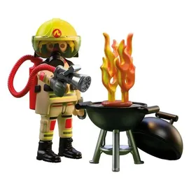Playmobil Special Plus Feuerwehrmann mit Brandherd 72149