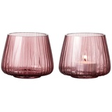 BITZ 25592 Kerzenständer Glas Pink