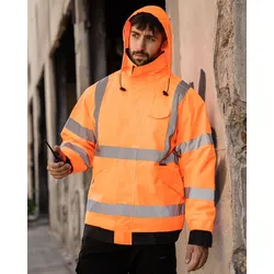 Korntex Hi-Vis Light Rain Jacket Kaunas - signal orange - S