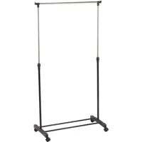 MSV Kleiderständer mit Rollen, Black