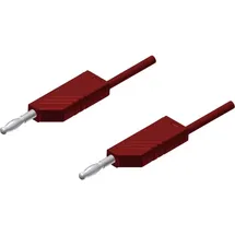 Hirschmann MLN 200/2,5 RT Messleitung Lamellenstecker 4 mm Lamellenstecker 4 mm 2.00 m Rot