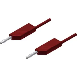 Hirschmann MLN 200/2,5 RT Messleitung Lamellenstecker 4 mm Lamellenstecker 4 mm 2.00 m Rot