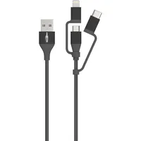 Ansmann USB 3in1 1,2 m Schwarz