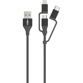 Ansmann USB 3in1 1,2 m Schwarz