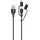 Ansmann USB 3in1 1,2 m Schwarz