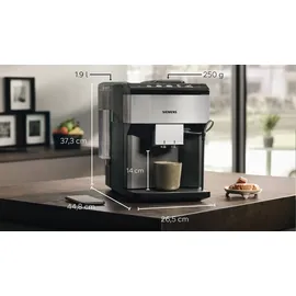 Siemens EQ.500 classic connect TP516DX3 Edelstahl / Schwarz